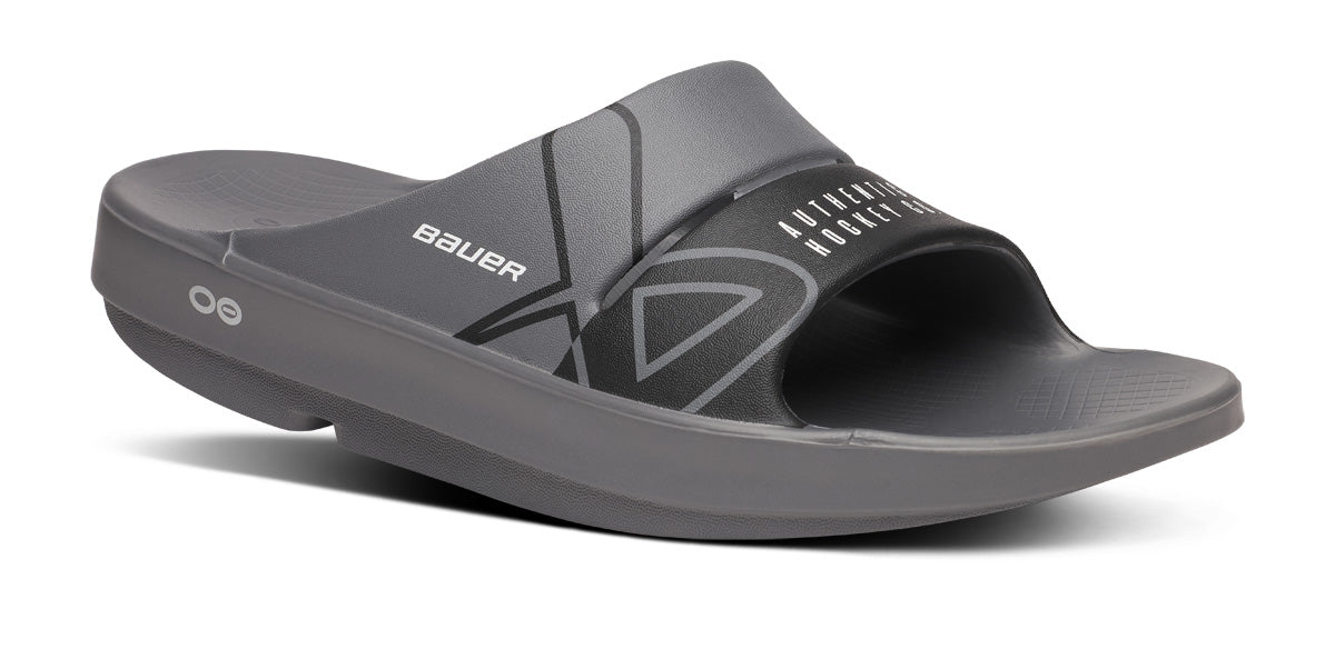 BAUER\/OOFOS Women's OOahh Sport Slide Sandal – Slate